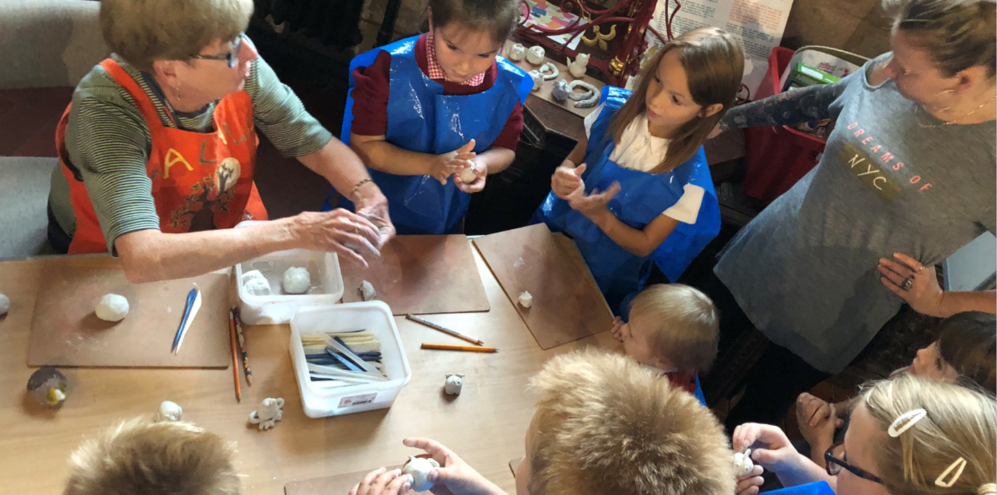 Another photo of Messy Church in action